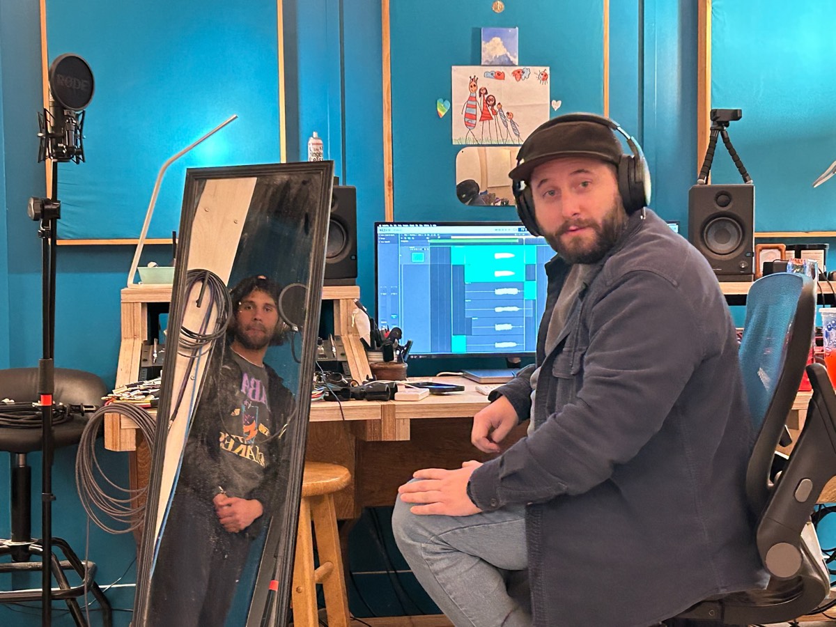 Recording at the mixing desk